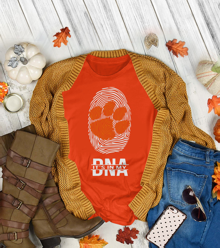 Clemson Tigers It's In My Dna Fingerprint T-Shirt