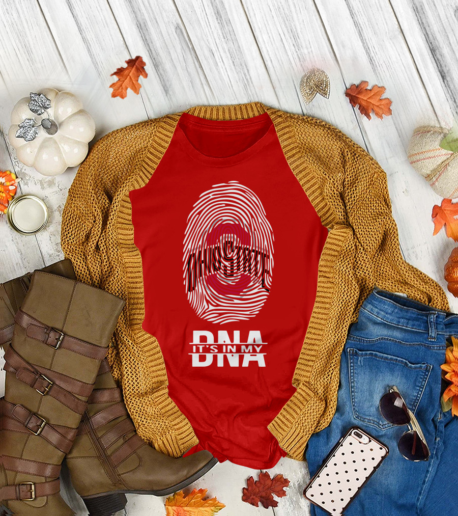 Ohio State Buckeyes Fingerprint It's In My DNA T-Shirt