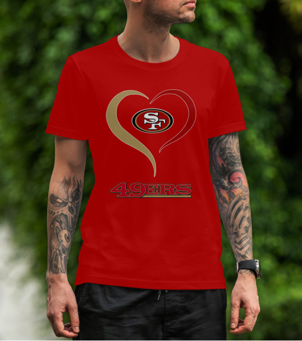 49ers Heart SF T-Shirt