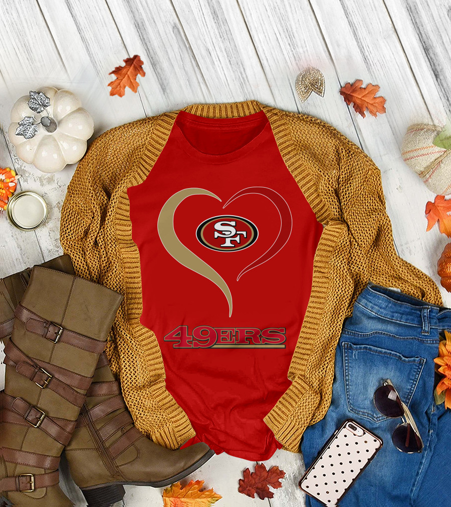 49ers Heart SF T-Shirt