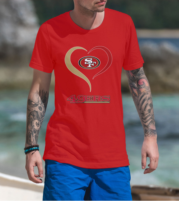 49ers Heart SF T-Shirt