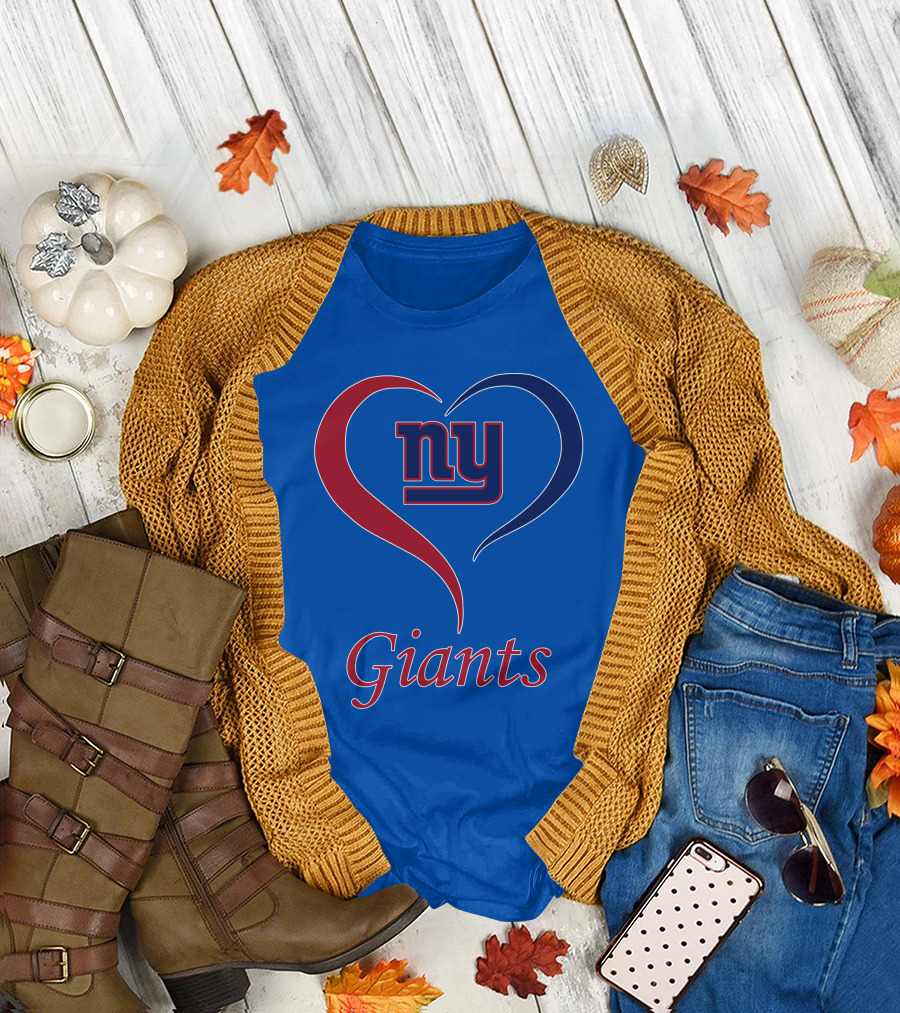 Ny Giants Heart Fan Love T-Shirt