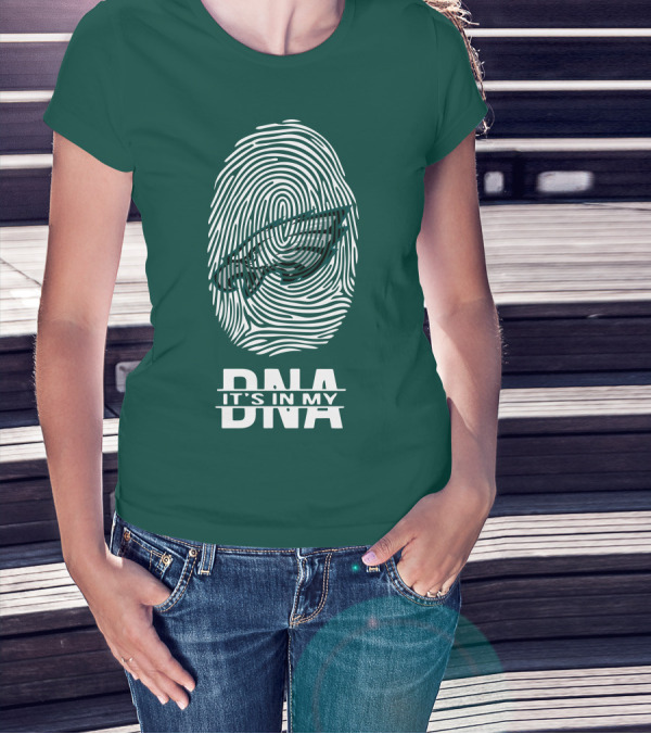 Philadelphia Eagles DNA It's In My DNA Fingerprint T-Shirt