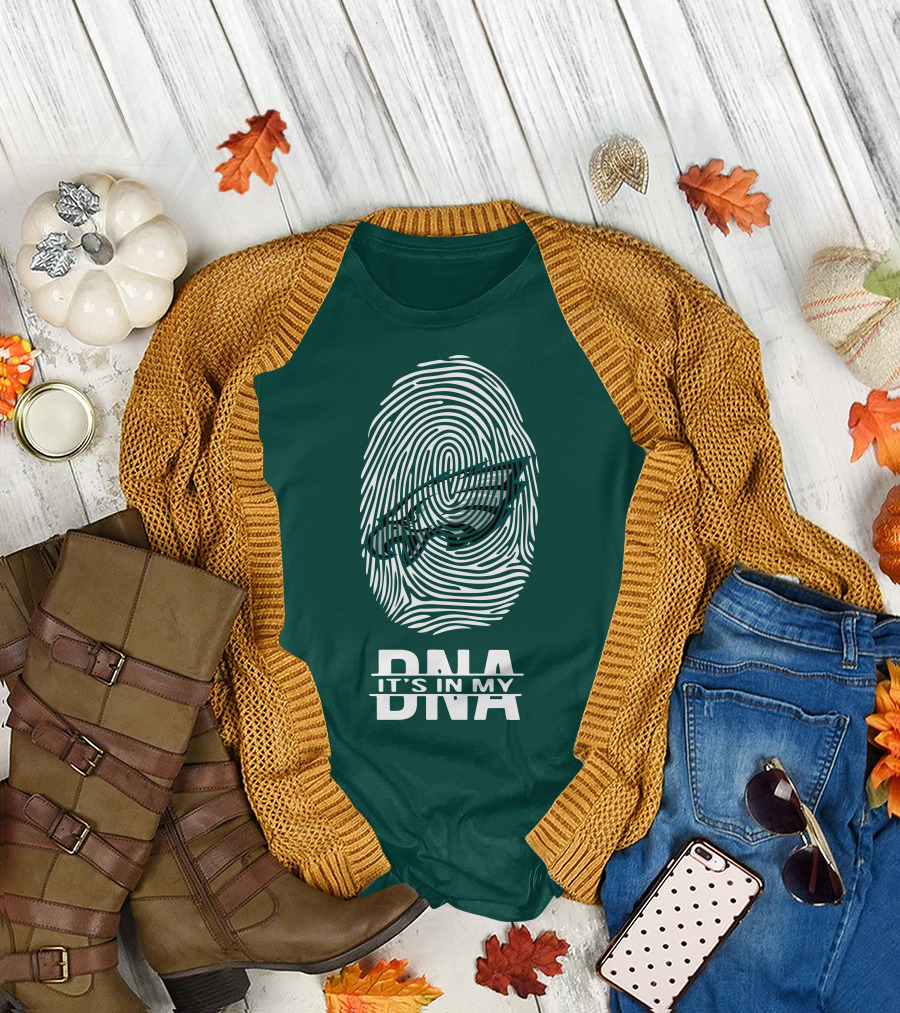 Philadelphia Eagles DNA It's In My DNA Fingerprint T-Shirt