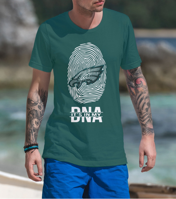 Philadelphia Eagles DNA It's In My DNA Fingerprint T-Shirt