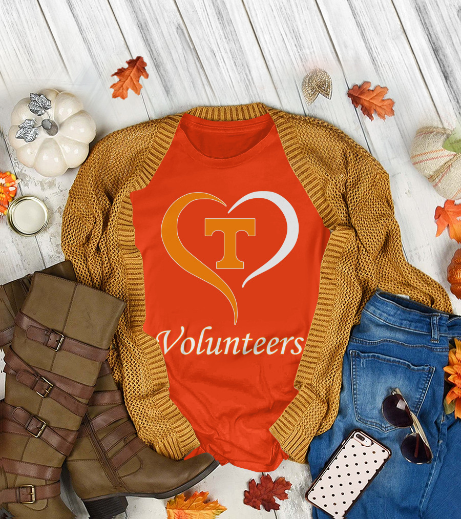 Heart T Tennessee Volunteers T-Shirt
