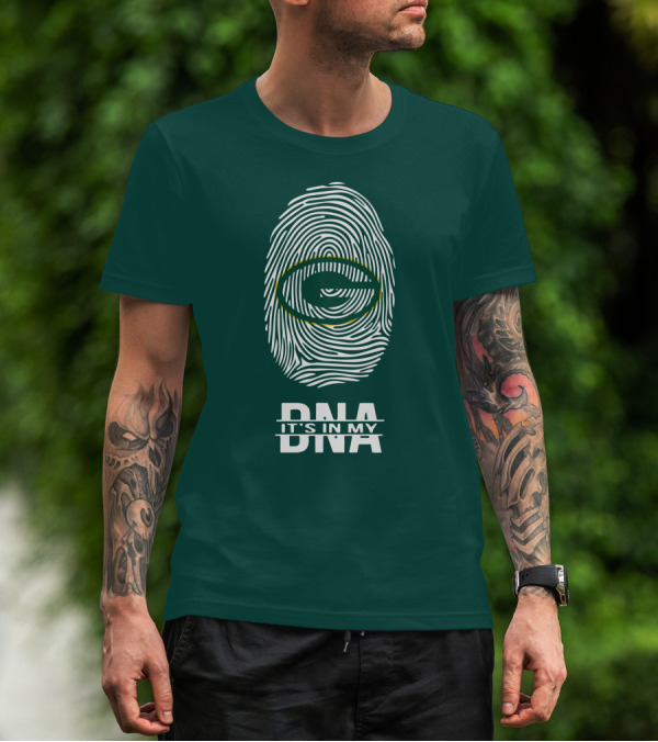 Green Bay Packers DNA It's In My DNA Fingerprint T-Shirt