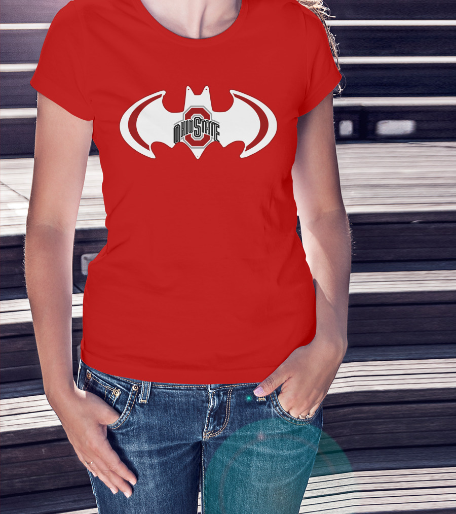 Ohio State Buckeyes Batman Concept T-Shirt