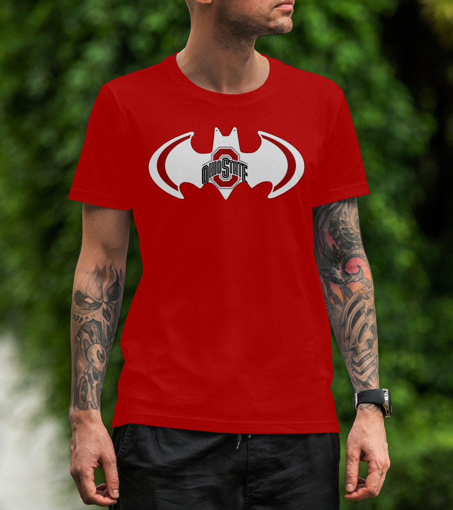 Ohio State Buckeyes Batman Concept T-Shirt