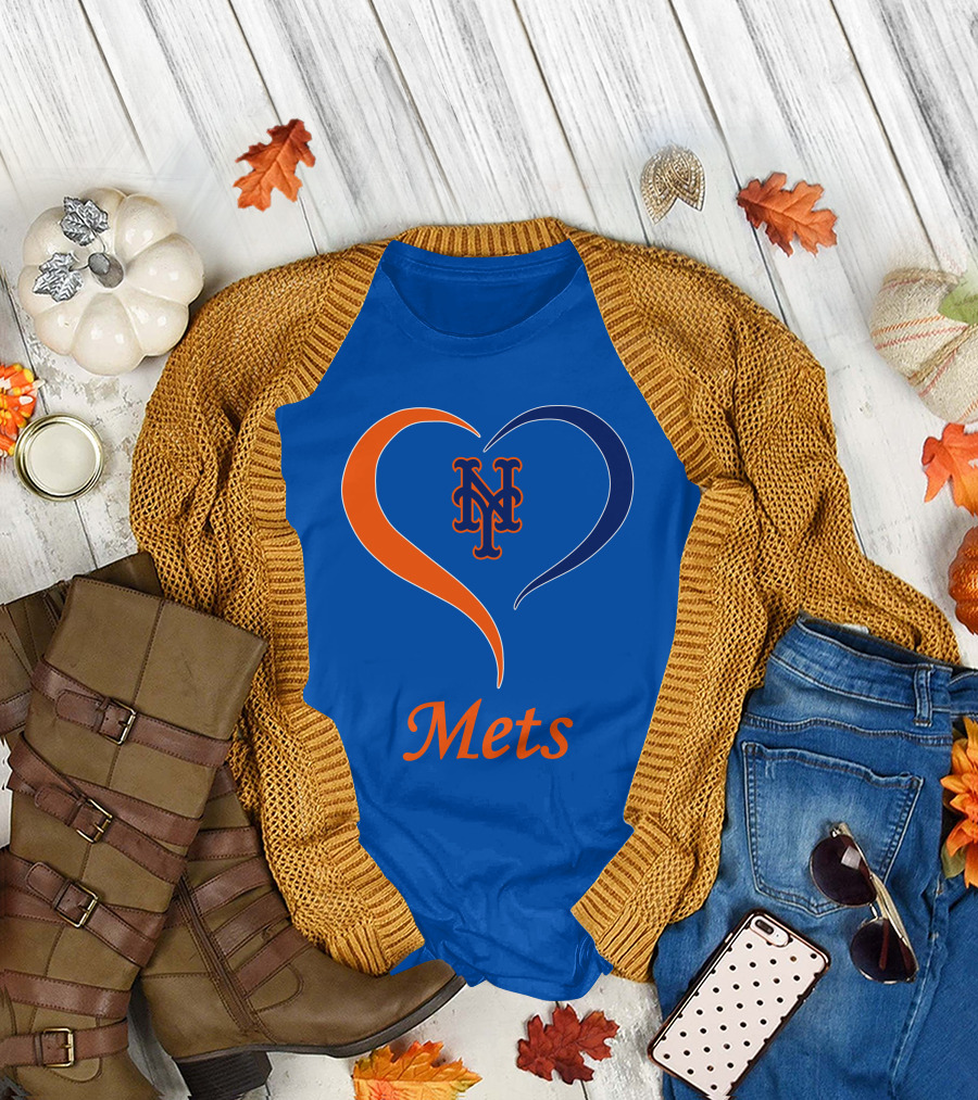 New York Mets Heart Logo Mets T-Shirt