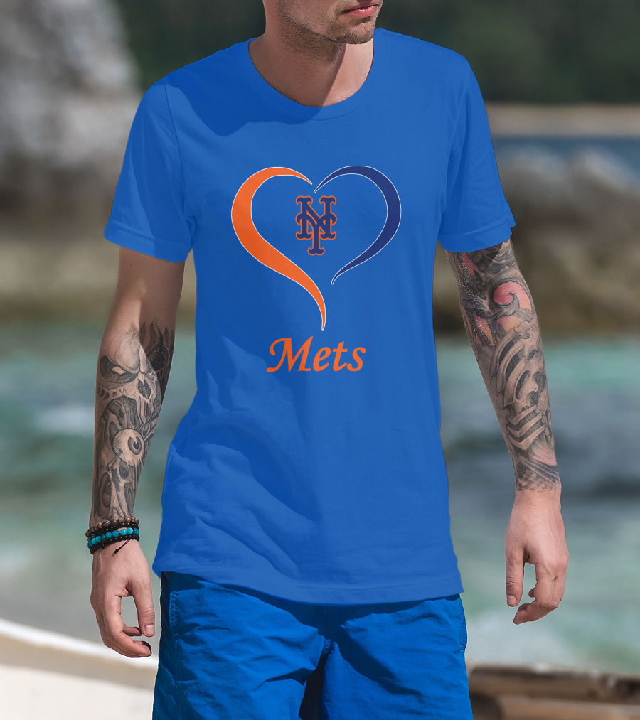 New York Mets Heart Logo Mets T-Shirt