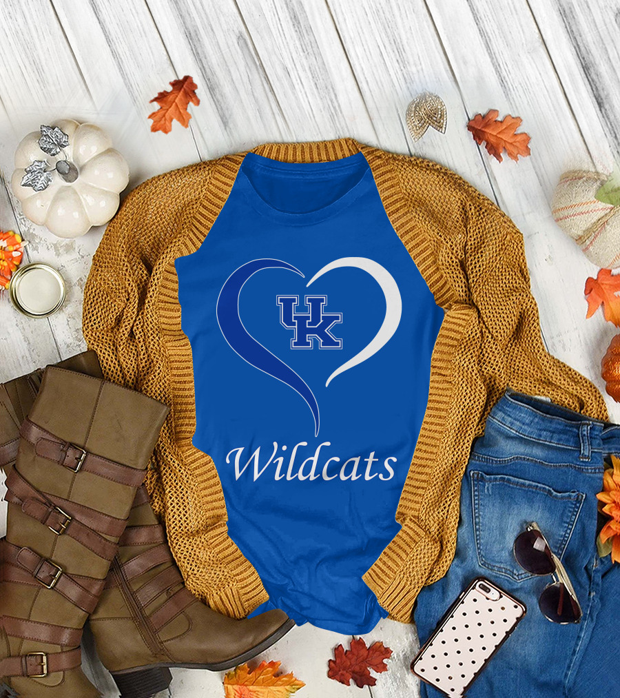 UK Wildcats Heart Wildcats T-Shirt