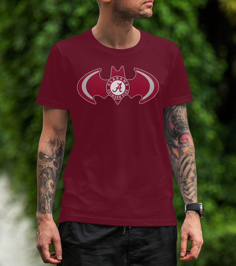 Alabama Crimson Tide Bat Symbol T-Shirt