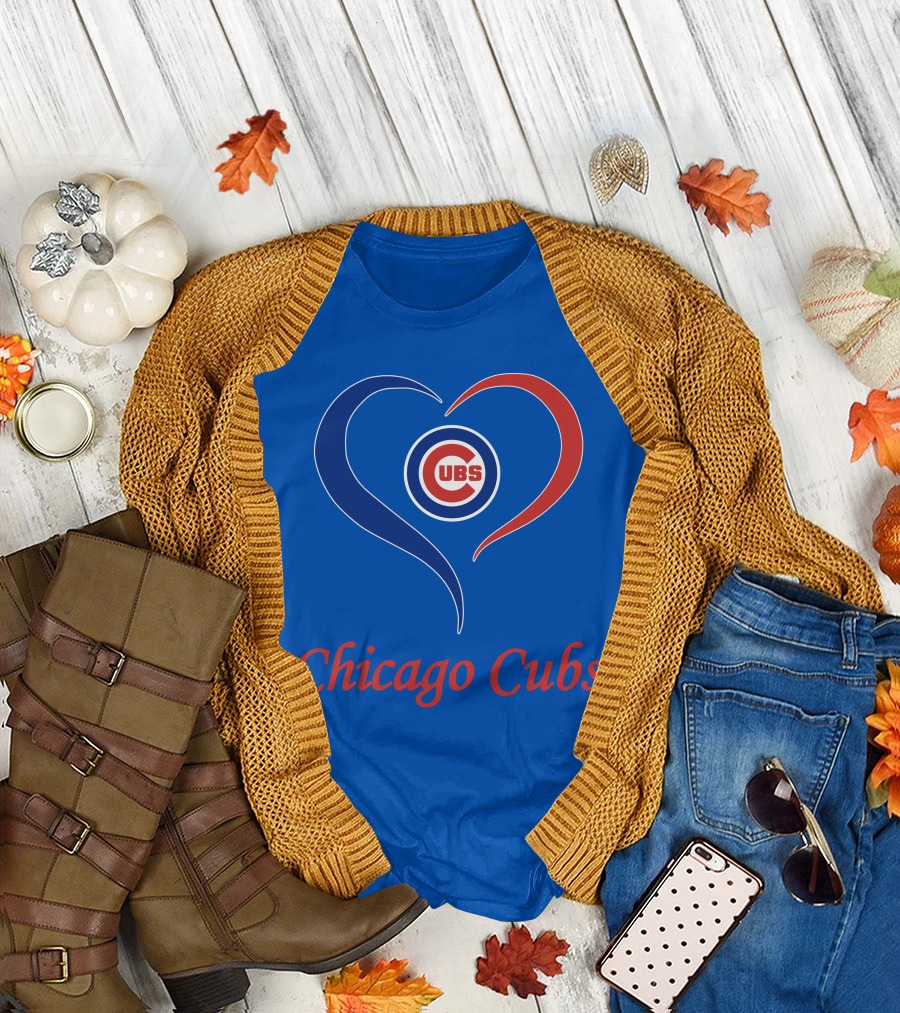 Chicago Cubs Heart Symbol Cubs T-Shirt