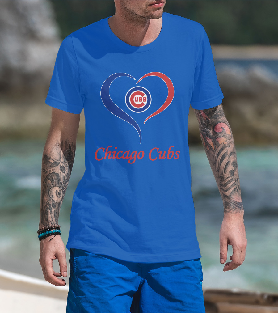 Chicago Cubs Heart Symbol Cubs T-Shirt