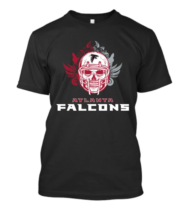 Atlanta Falcons Skull Helmet T-Shirt