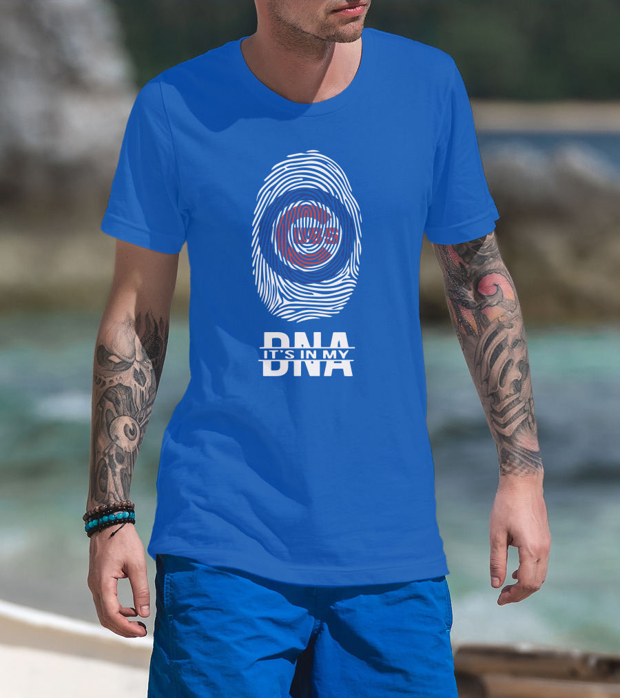 Chicago Cubs It's In My Dna Fingerprint T-Shirt