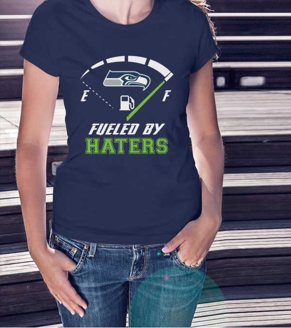 Seattle Seahawks Fueled By Haters Football Energy Gauge T-Shirt