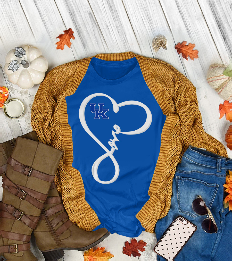 UK Wildcats Love Heart T-Shirt