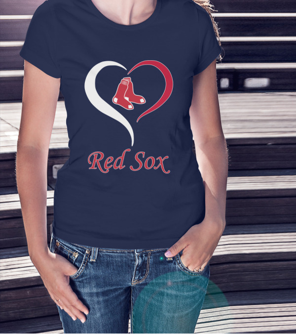 Red Sox Heart Logo Boston Pride T-Shirt