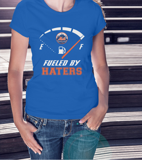 New York Mets Fueled By Haters Fuel Gauge T-Shirt