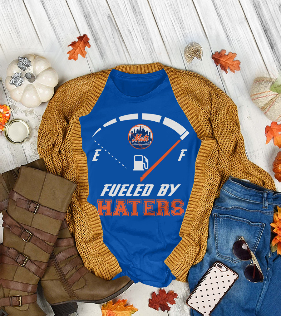 New York Mets Fueled By Haters Fuel Gauge T-Shirt