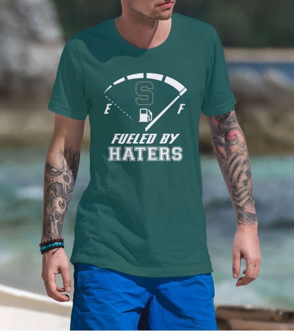 Fueled By Haters Michigan State S Icon Fuel Gauge T-Shirt
