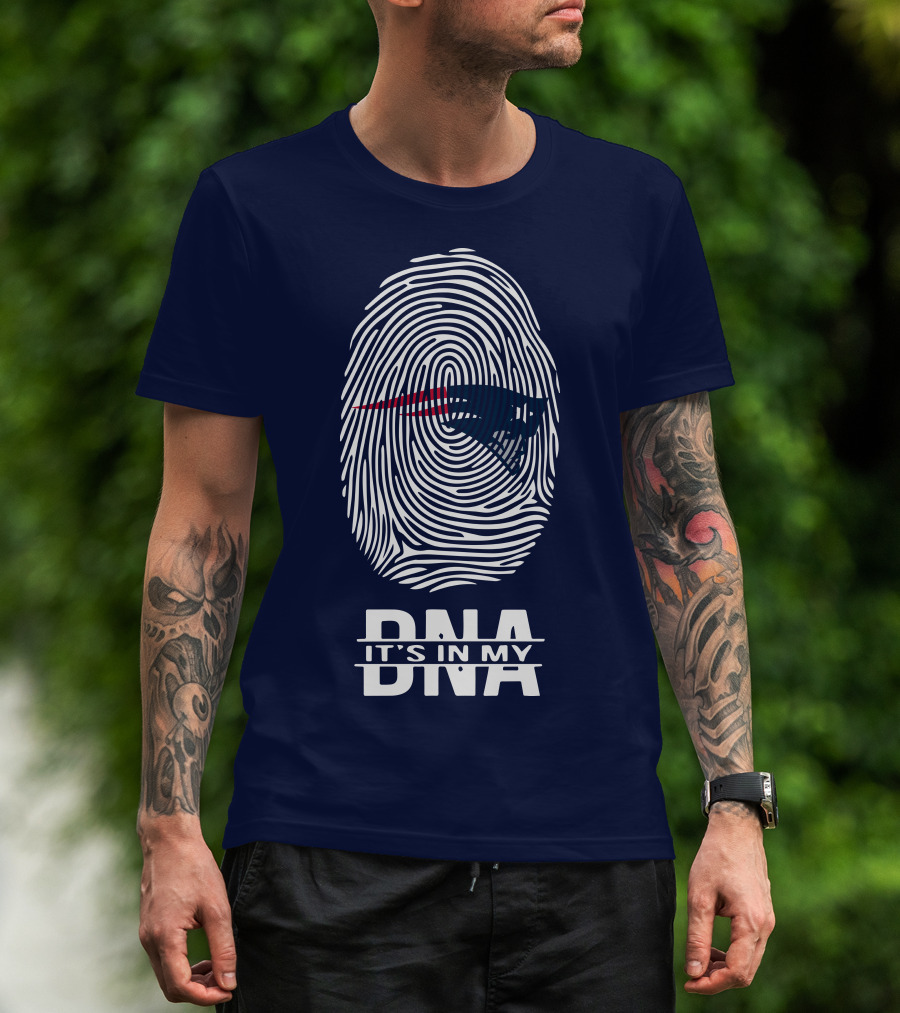 New England Patriots It's In My DNA Fingerprint T-Shirt