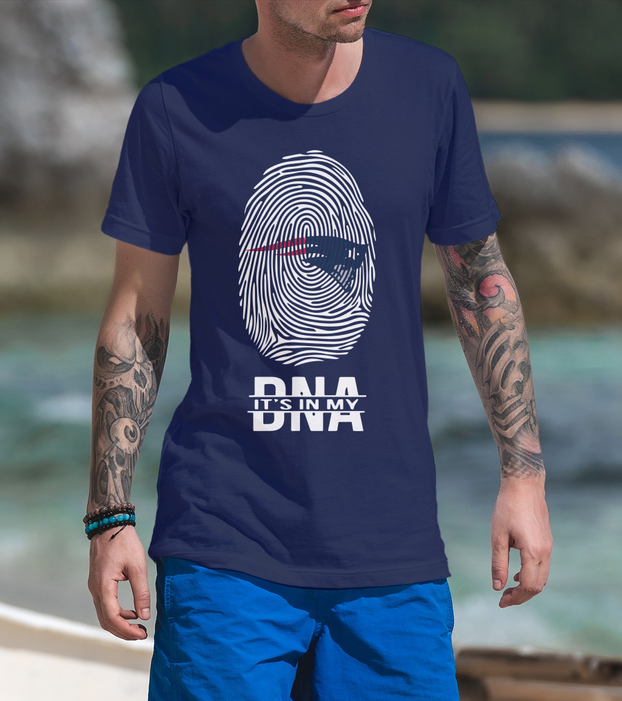 New England Patriots It's In My DNA Fingerprint T-Shirt