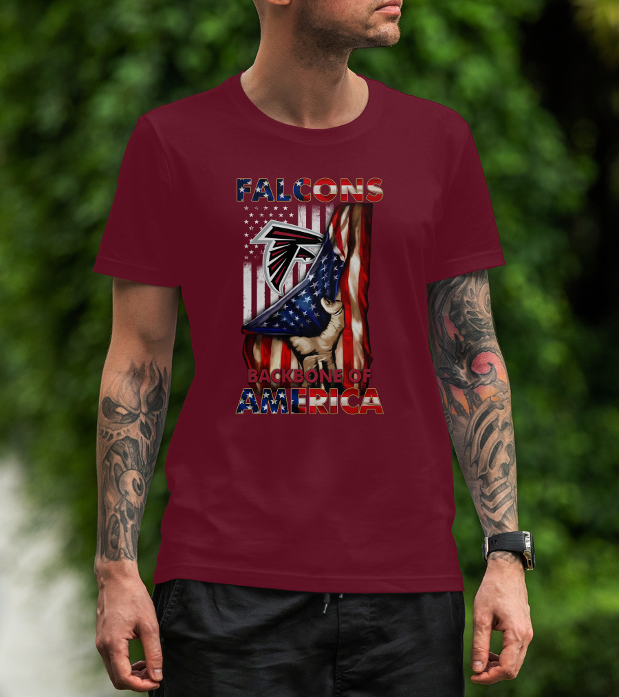 Falcons Backbone Of America Patriots T-Shirt