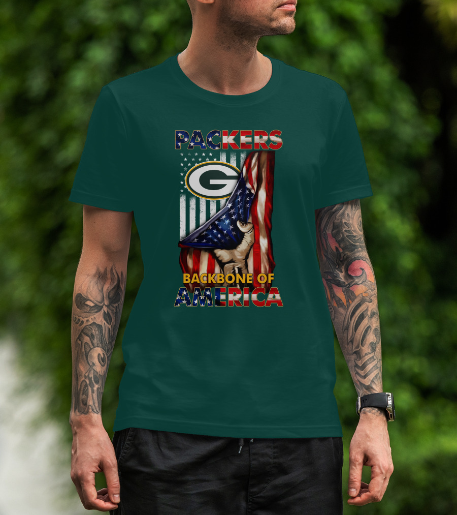 Packers Backbone Of America Green Bay T-Shirt