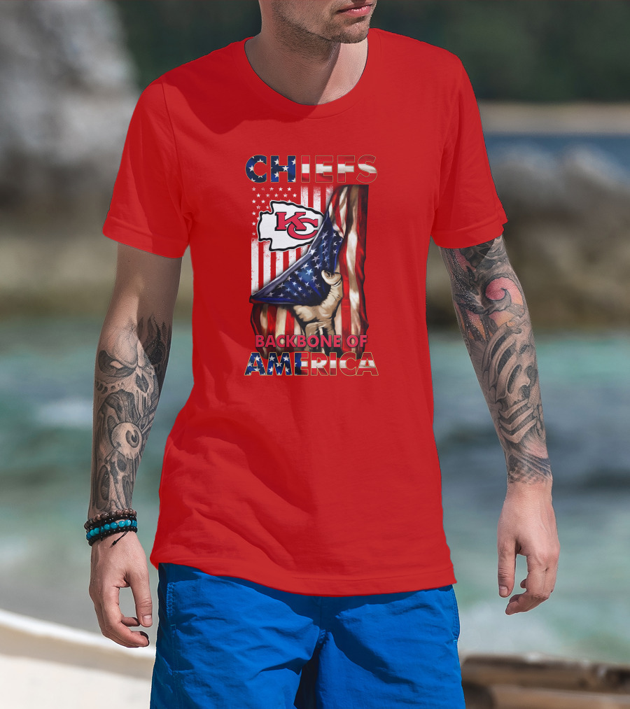 Chiefs Kc Backbone Of America T-Shirt