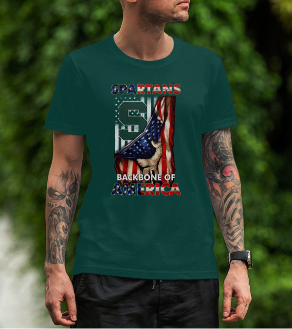 Spartans Backbone Of America Michigan State T-Shirt