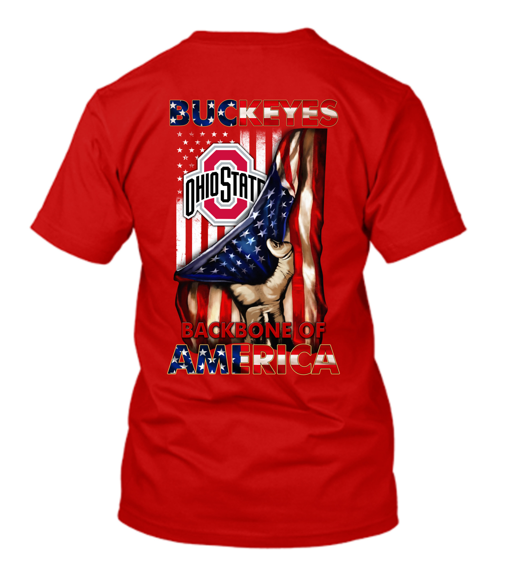 Ohio State Buckeyes Backbone Of America Patriotic Edition T-Shirt