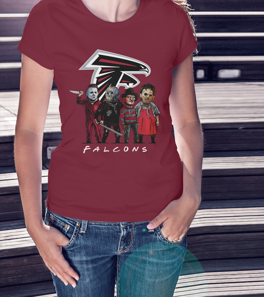 Atlanta Falcons The Slasher Squad Halloween Teams T-Shirt