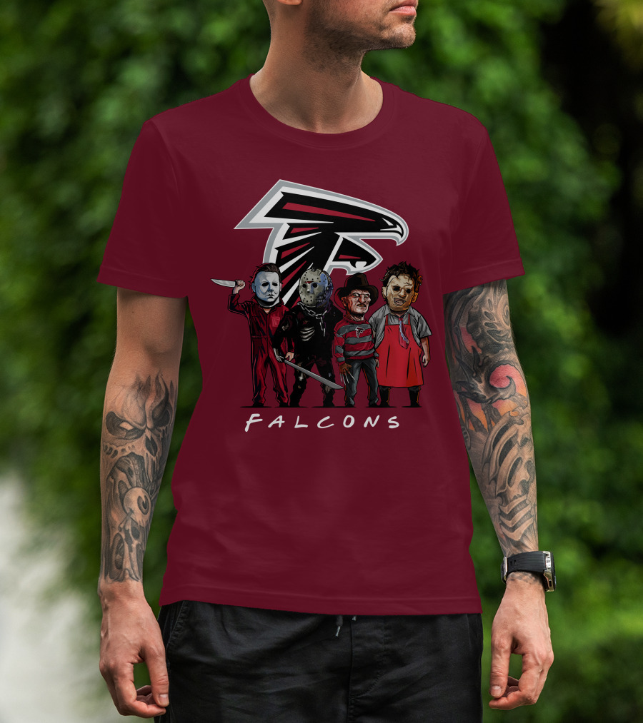 Atlanta Falcons The Slasher Squad Halloween Teams T-Shirt