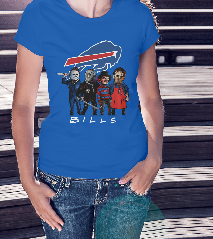 Buffalo Bills Halloween The Slasher Squad Teams Bills T-Shirt