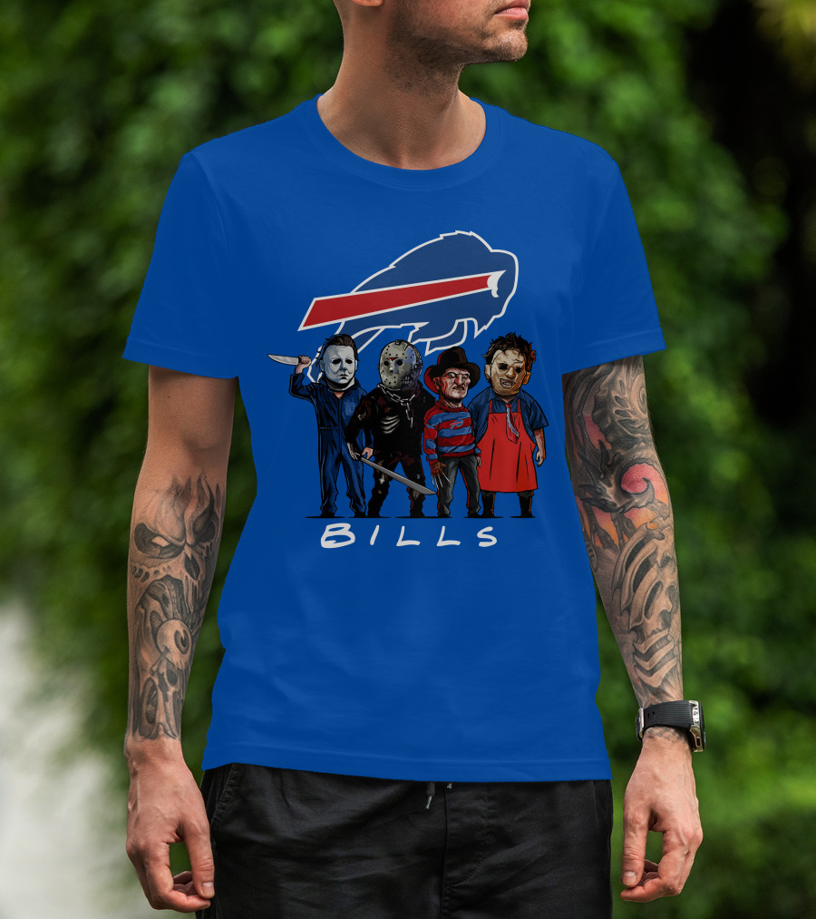 Buffalo Bills Halloween The Slasher Squad Teams Bills T-Shirt