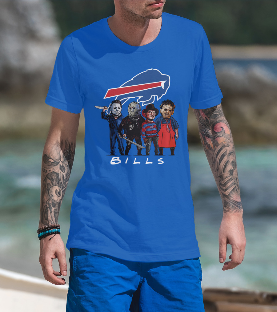 Buffalo Bills Halloween The Slasher Squad Teams Bills T-Shirt