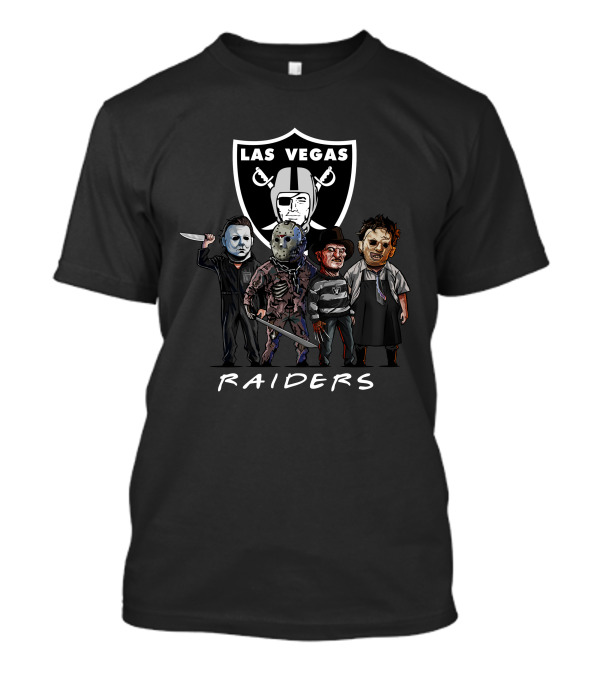 Las Vegas Raiders Halloween Slasher Squad Team Horror Icons T-Shirt