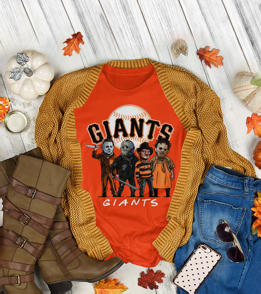 Giants Halloween The Slasher Squad T-Shirt