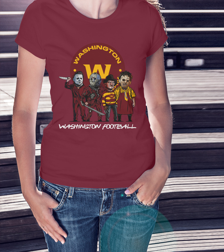 Washington Football Team Halloween The Slasher Squad Characters T-Shirt