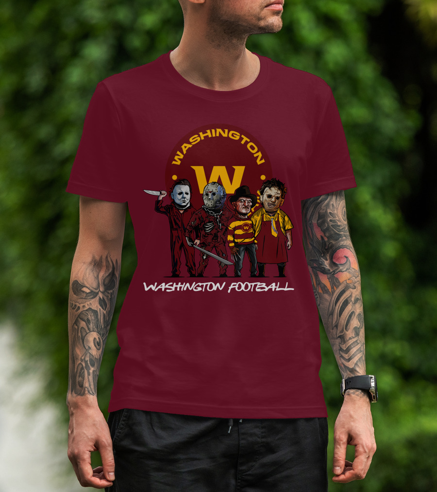 Washington Football Team Halloween The Slasher Squad Characters T-Shirt