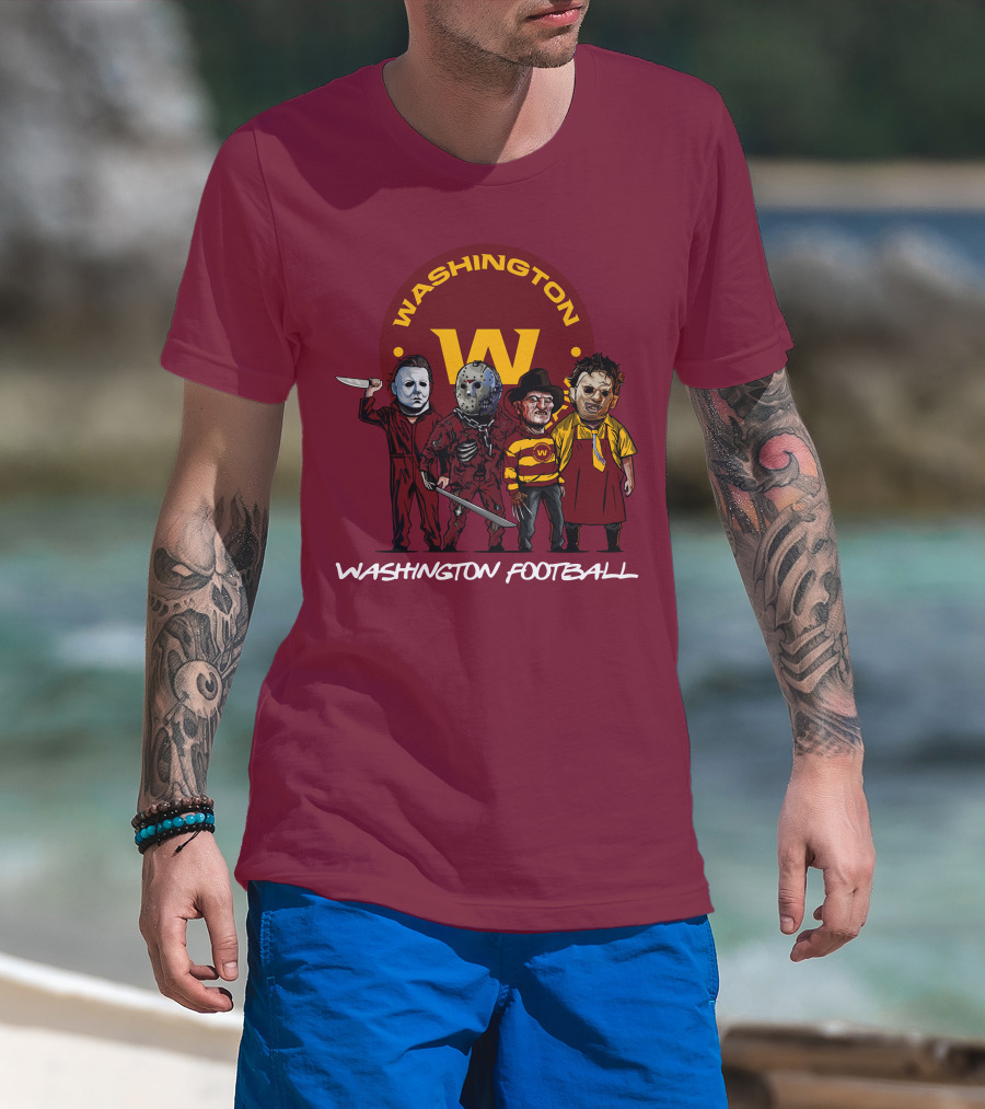 Washington Football Team Halloween The Slasher Squad Characters T-Shirt