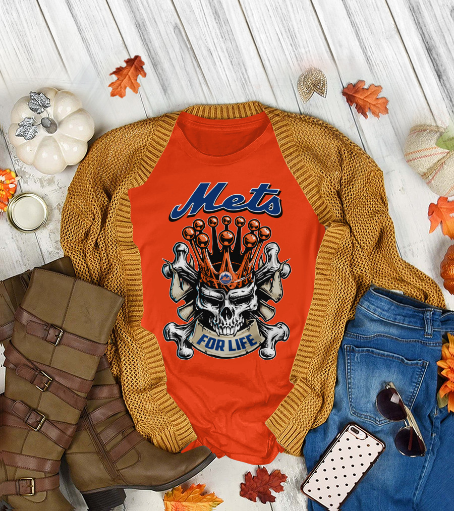 Mets Skull King For Life T-Shirt