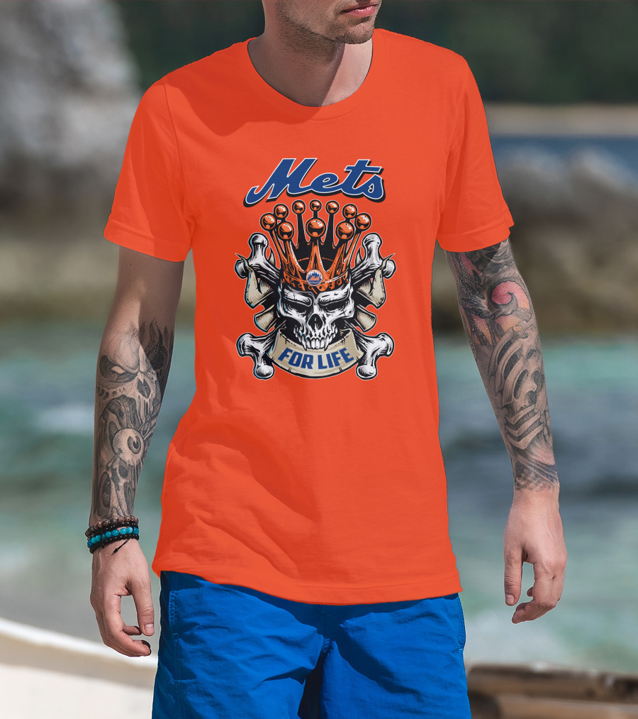 Mets Skull King For Life T-Shirt