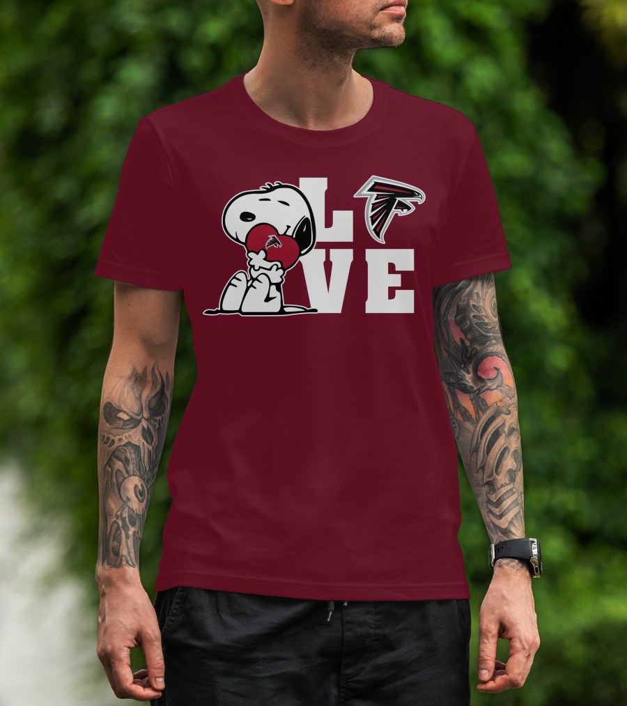Snoopy Atlanta Falcons Love T-Shirt