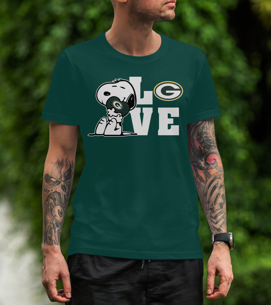 Snoopy Love Green Bay Packers T-Shirt