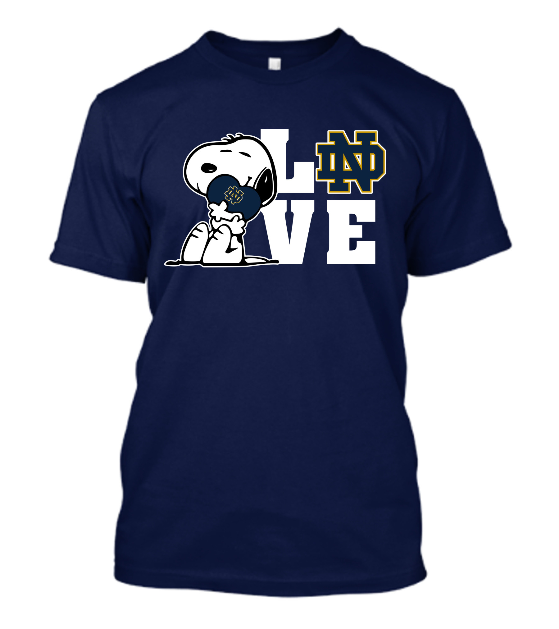 Snoopy Notre Dame Fighting Irish Love Nd T-Shirt