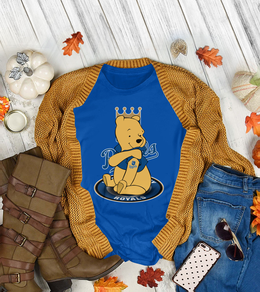 Kansas City Royals Winnie the Pooh Royals Baseball T-Shirt